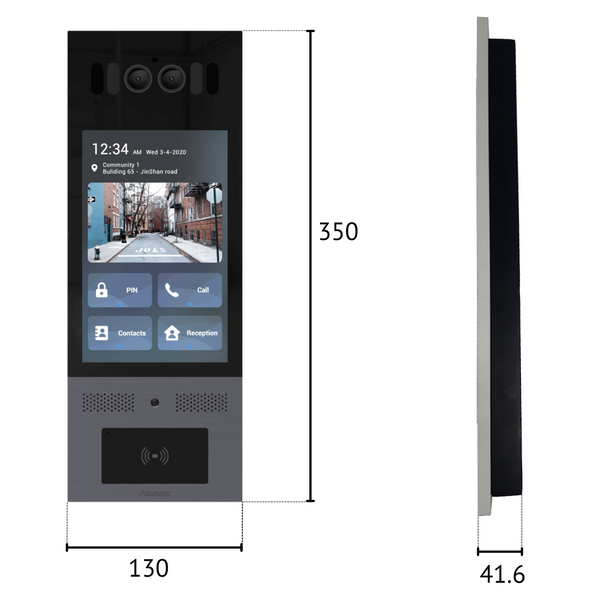 X915S - Багатоабонентна панель виклику на Android (розпізнавання обличчя, Bluetooth) 00-00000470 фото